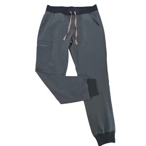 Figs Teal Joggers with Black Accents